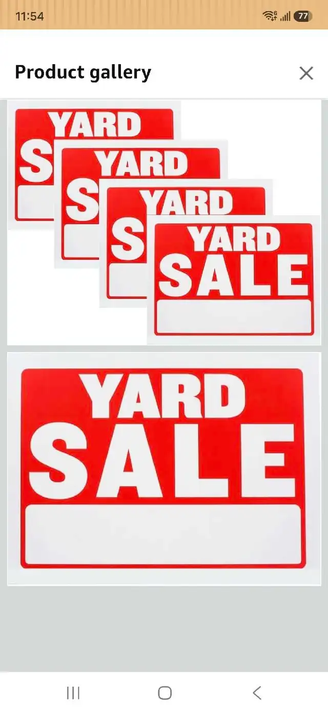 Yard sale Aug 15th/2026