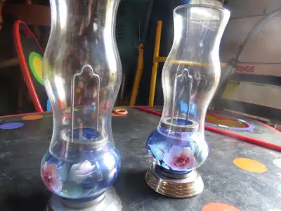 2 hurricane lamps, View more