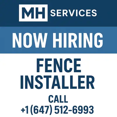 Title: Fence Installer Needed – $22–$35/hr + Bonuses (MH Services) Body: MH Services is hiring exper...