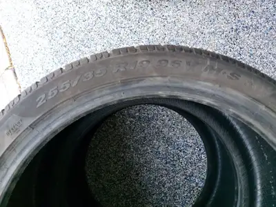 2 winter tyres 255/35 R19 Pirelli ZottoZero Winter 240 with 6-7 mm tread for a couple of winters lef...