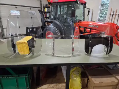 All 3 windshields are in good condition 1 - National Cycle (26" tall x 21 1/2" wide) 1 - Memphis Sha...