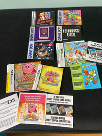 Vintage Nintendo Game Boy, Advanced, DS game Booklets Manuals