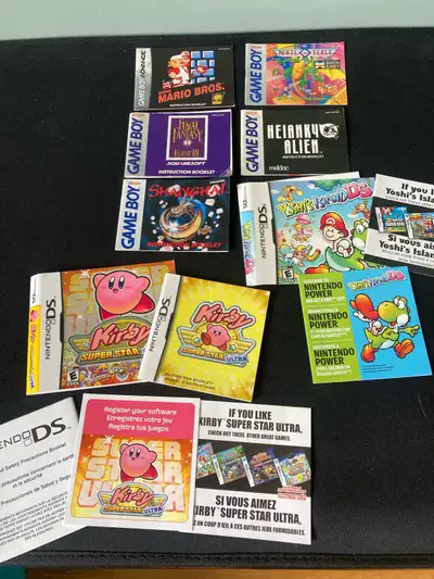 Game Boy advanced super Mario brothers 10$ Nail N Scale 40$ Final Fantasy legend III 16$ Heianky Ali...