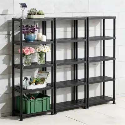 Clearing out some extra storage equipment. This is a highly durable, industrial-style 5-tier modular...