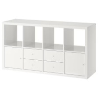 Sideboard storage shelf unit with 4 inserts 
