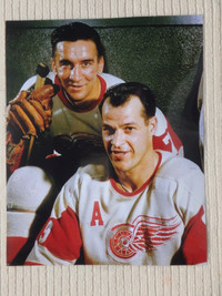 Gordie Howe Ted Lindsay Detroit Red Wings Unsigned 8x10 Photo
