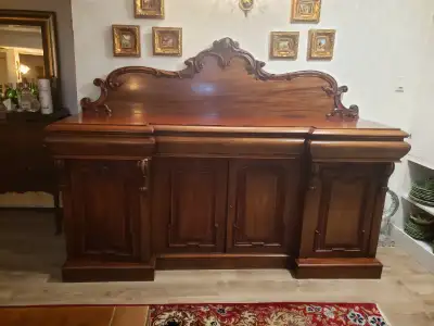 Beautiful Ornate Mahogany Sideboard/Buffet Victorian Era, View more