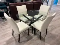 Dining set with four chairs in very good condition.