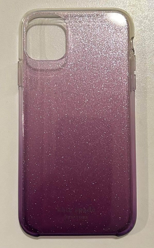 Kate Spade iPhone 11 Purple Sparkle Phone Case in Cell Phone Accessories in Ottawa - Image 2