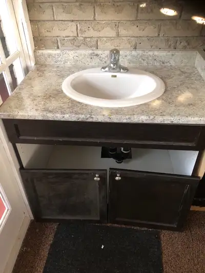 Bathroom Vanity with Sink / Faucet and Waste