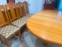 Table à manger en bois!