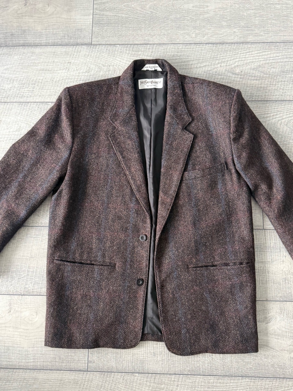 Saint Laurent, 1970s Yves Saint Laurent 100% Wool Jacket