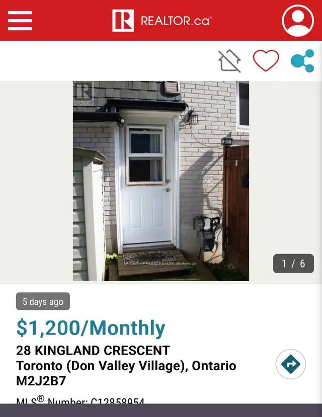 studio for rent near North York Hospital