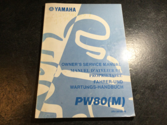2000 Yamaha PW80 (M) Service Manual YZinger PeeWee 80 Mini Bike in Non-fiction in Parksville / Qualicum Beach