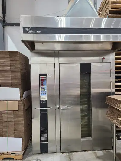 Baxter,gas double rack oven, working condition.