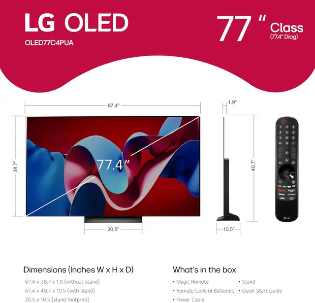 BRAND NEW LG OLED C4 65"/77"4K,UHD,HDR,240MR,EVO PANEL,SMARTOLED in TVs in Oshawa / Durham Region - Image 3