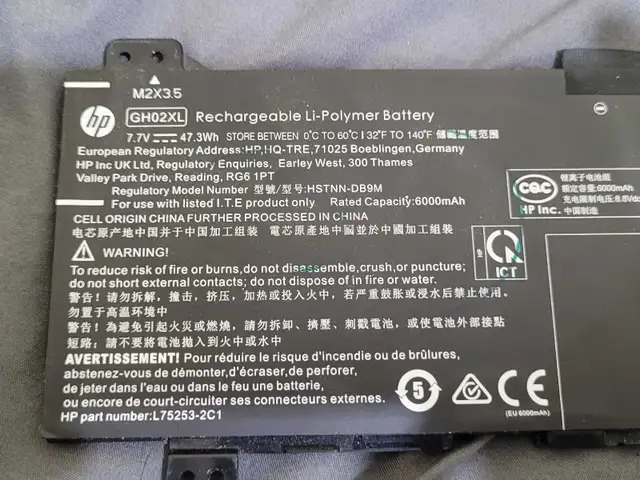 chromebook battery - gh02xl64959981669633123