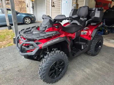 2024 can am outlander xt max 850. Only has 9 hours. Your Basically getting a new machine and saving...