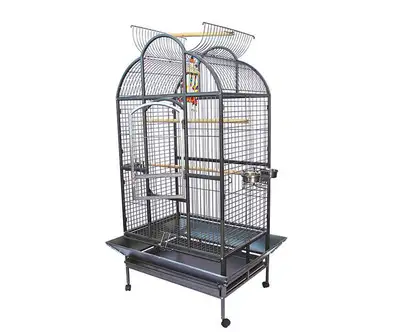 Cage Perroquet Toit-Ouvrant 32x23x67'' (Noir) --- 500$, View more