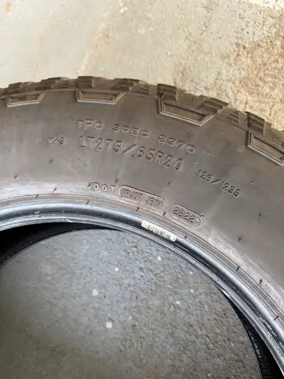 Located in Penticton Only 35,000 K of use. Off a 1 ton Chevy diesel Goodyear Wrangler LT 10 ply load...