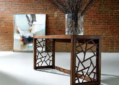 Ethan Allen Solid Wood Console / Sofa Table, View more