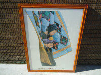 N.A. NOEL "DOLL" PRINT - AMISH COUNTRY GIRL, DOLL, & QUILT