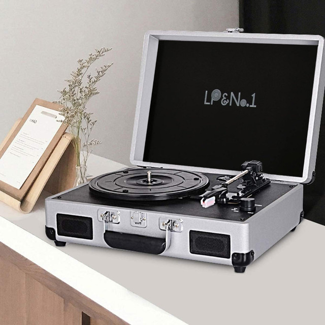 NEW Portable Suitcase Turntable with Stereo Speakers (LP No.1) in Stereo Systems & Home Theatre in Markham / York Region