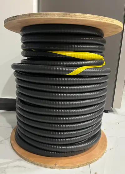 Selling a brand new, unused 50-metre (approx. 164 feet) continuous spool of heavy-duty 6 AWG, 3-Cond...