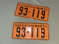 Saskatchewan License Plate 1950