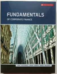Fundamentals of corporate finance 10th Canadian edition Ross