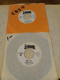 Vinyl Records R Dean Taylor 45 RPM Promotional HTF Lot of 2 NM