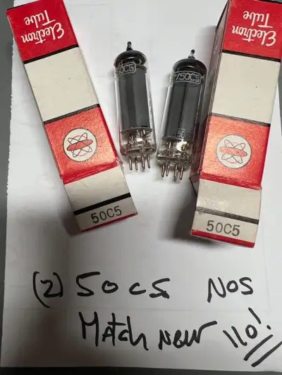 50C5 Vacuum tubes Electron match pair ( 2), View more