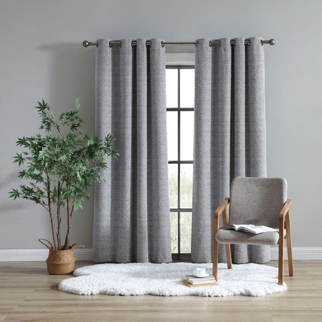 ! New ! - UGG Tessa Grommet Blackout Curtains (Gray, W-H=50x63") in Window Treatments in Hamilton