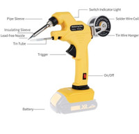 Cordless 30W Soldering gun for Dewalt 20V batteries