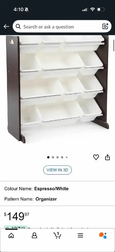 2 Ikea Organizers with Bins , View more