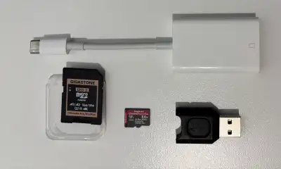 64GB UHS-II (upto 312 MB/s) Micro SD Card, Adapter, USB-C Reader, View more