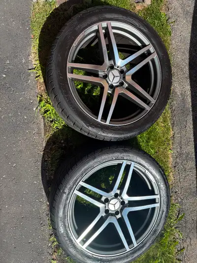 Rims for Mercedes for sale . Two 315/35R20 110W $160 each. And two 275/40ZR20 $160 each.