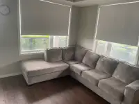 Large grey sectional sofa