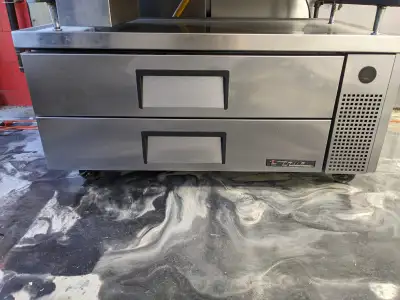 Used refrigerated chef base from a restaurant that closed. The food pans are not included. Please ca...