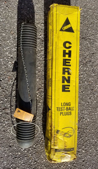 Cherne Long Test Ball Plug for Drain Pipe