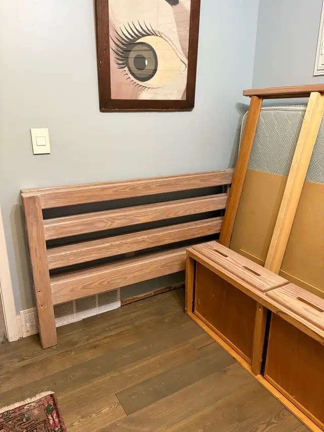 Crate and Barrel solid wood Captains bed in Beds & Mattresses in Kingston - Image 6