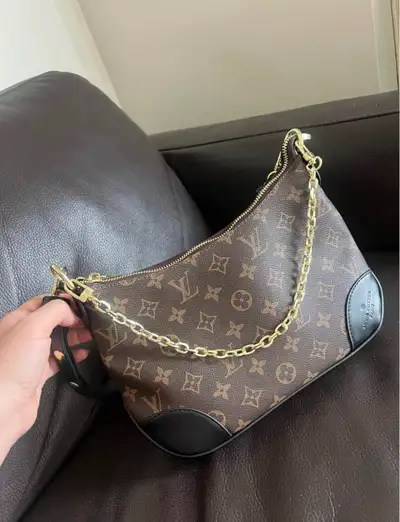 LV bag with strap and chain , View more