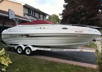 Pristine 1999 Mariah 24ft boat with trailer, always stored in a heated facility during the winter an...