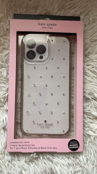 NWT clear Kate Spade protective iPhone 12/13 Pro Max case