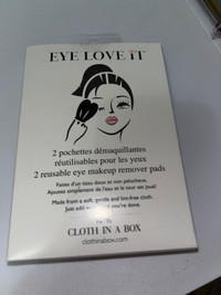 Eye Love It 2 pochettes démaquillantes yeux/makeup remover cloth