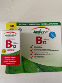 Jamieson B12 1200 mcg timed released 190 tablets