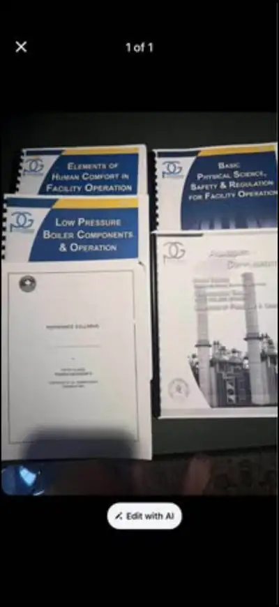 5th class power engineering books + exam questions , View more