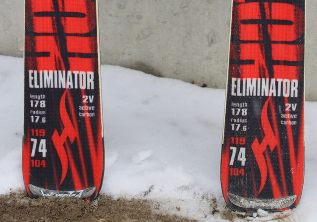 Skis 178 cm Nordica downhill skis with rossignol poles Eliminato in Ski in City of Toronto - Image 4