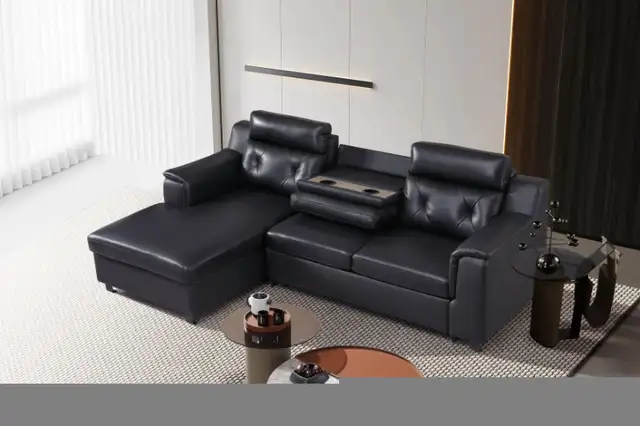 Condo Size Sofa Bed with High Back and Storage in Couches & Futons in Vancouver - Image 8