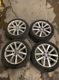 Volkswagen GTI rims and tires (17 inch)